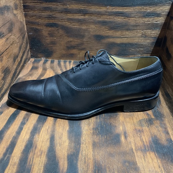 Paul Fredrick Vero Cuoio‎ Men Shoe Size 10 Italian All Leather Stitched Sole